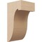 Ekena Millwork 8"W x 8"D x 16"H Wide Del Monte Rough Cedar Woodgrain TimberThane Corbel, Primed Tan CORUR08X08X16DELRCPR - alternate 1